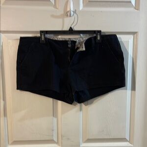 American Eagle Outfitters Women's Dark Blue High Waist Shorts